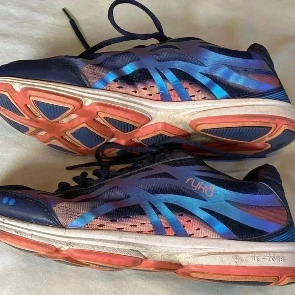 Ryka Devotion Plus 3 Woman’s Walking Shoe Size 9.  Navy Blue & Iridescent Detail - Picture 12 of 16